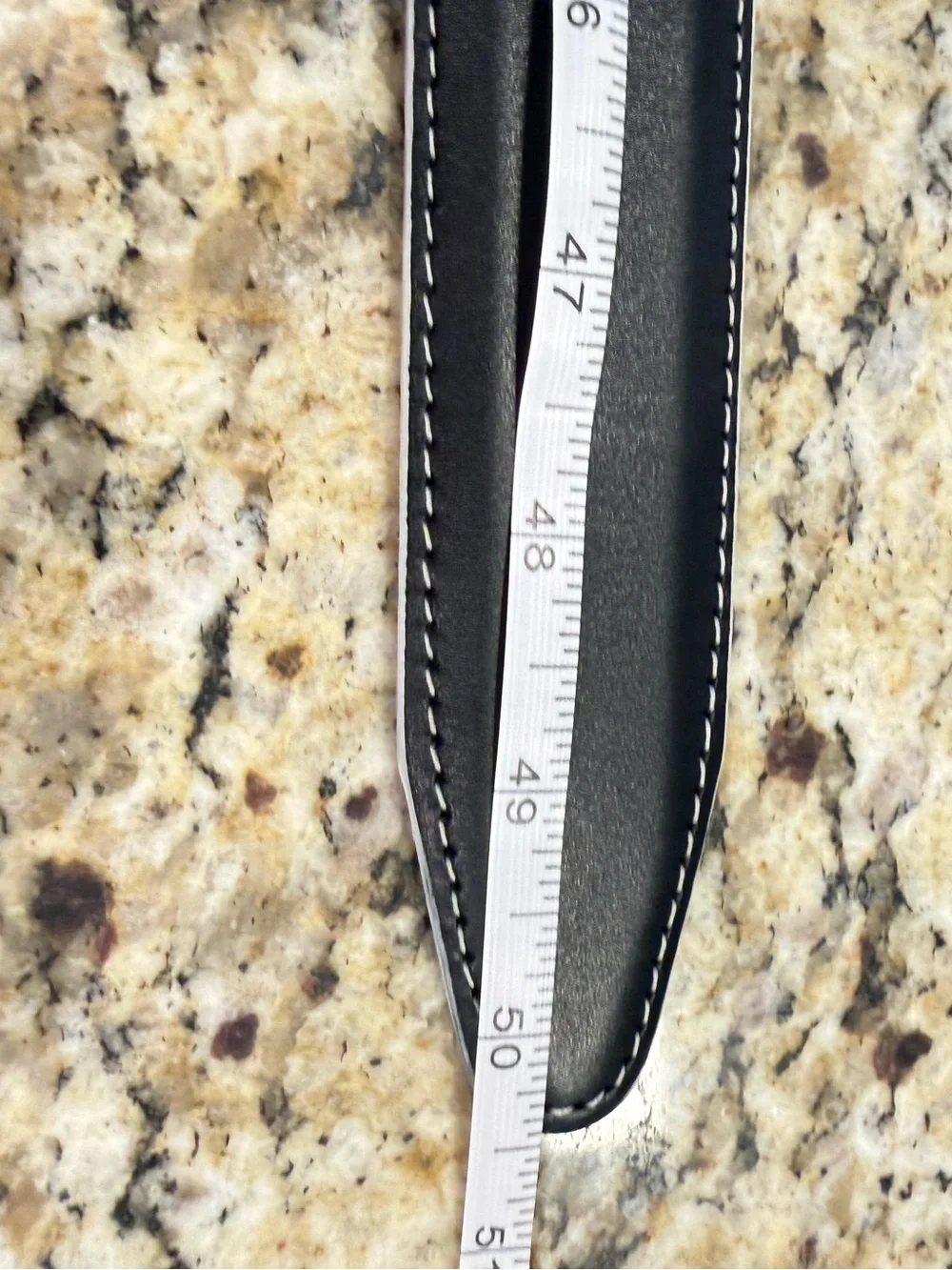 Remu Tulliani calfskin leather monochrome black white belt 44”